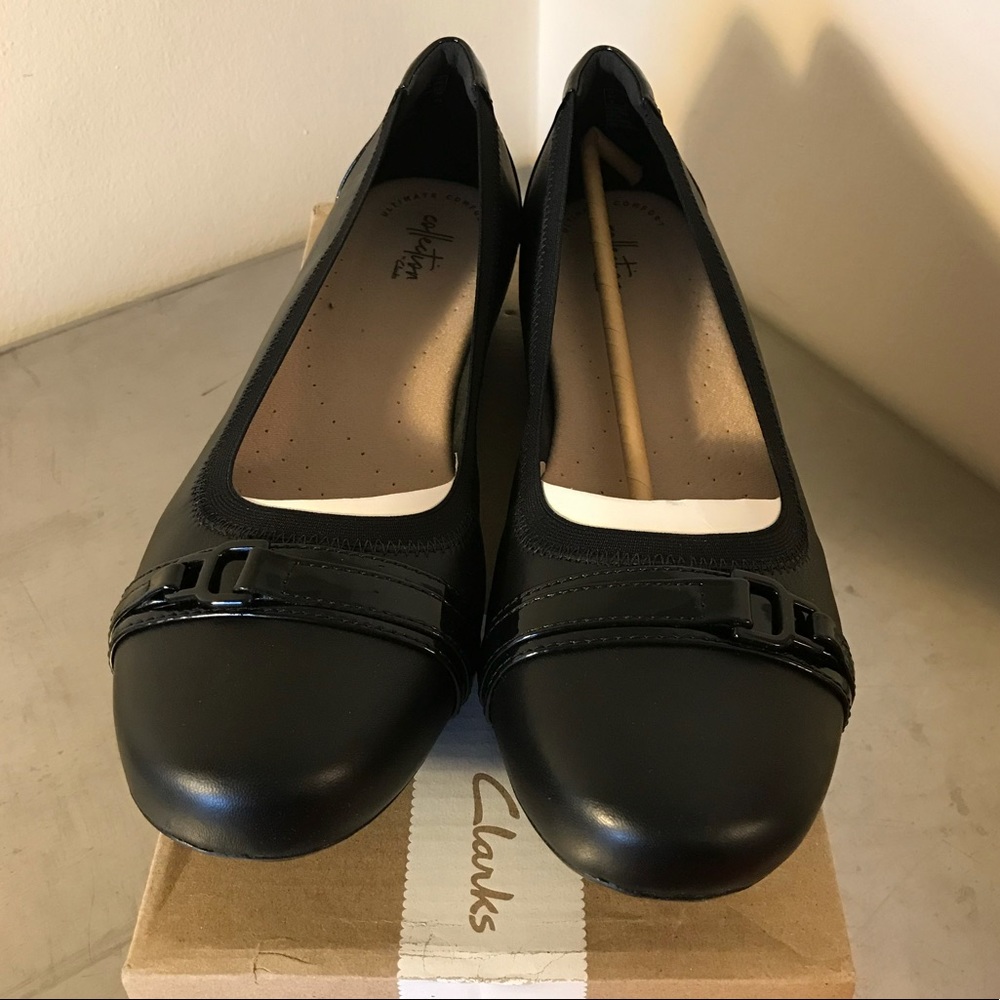 Clarks Kinzie Light Flats - Black